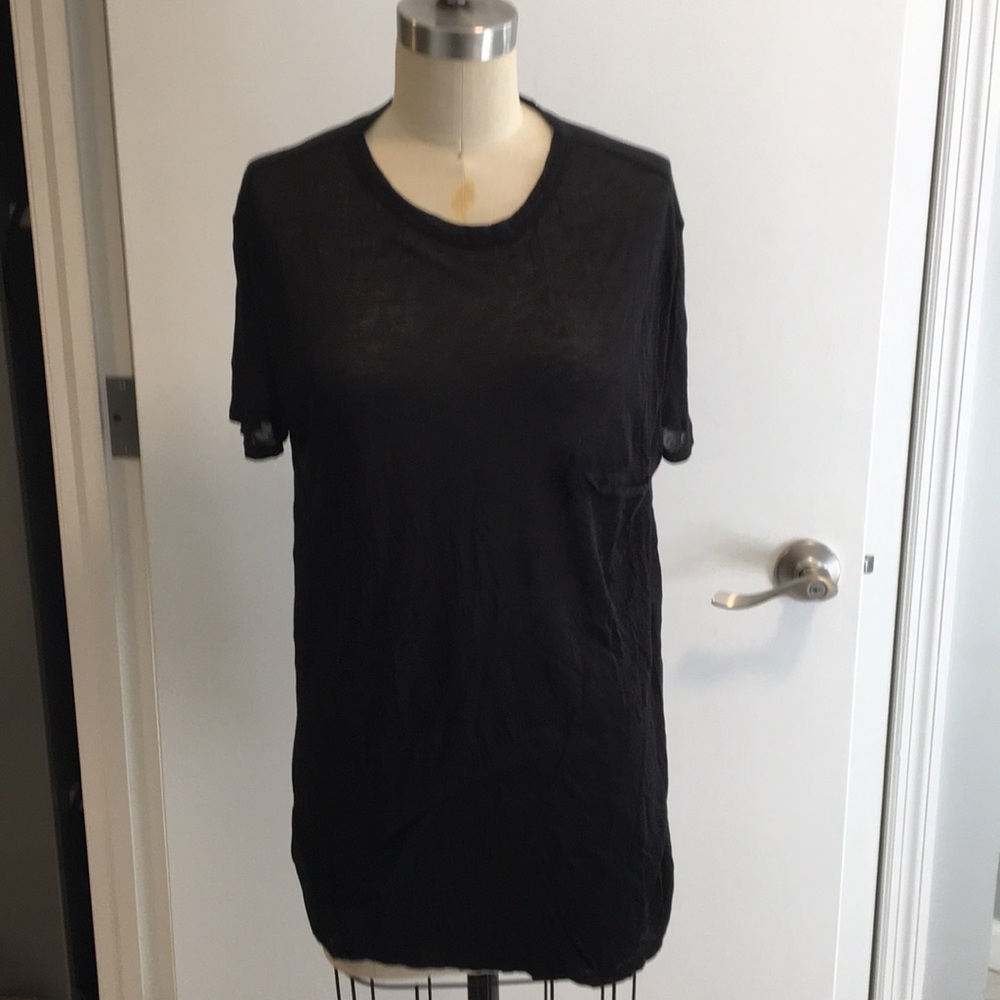 T Alexander Wang Black Oversized Tee